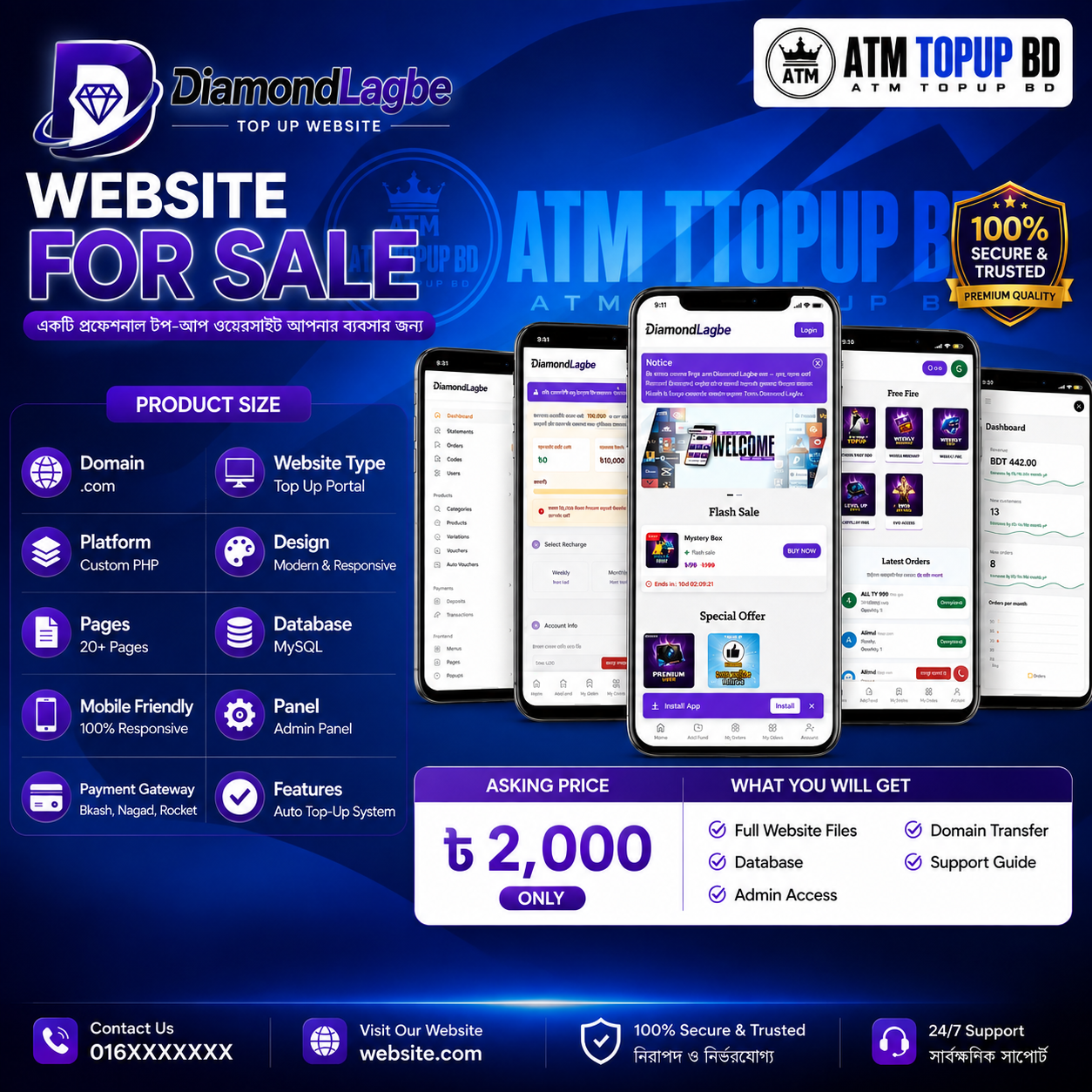 AUTO TOPUP WEBSITE